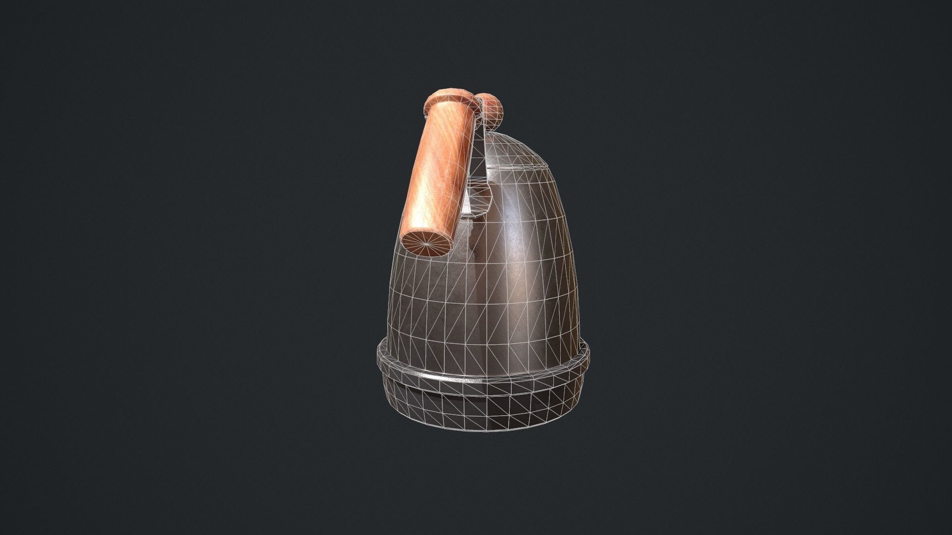 Gooseneck Kettle Low-poly 3D model_15