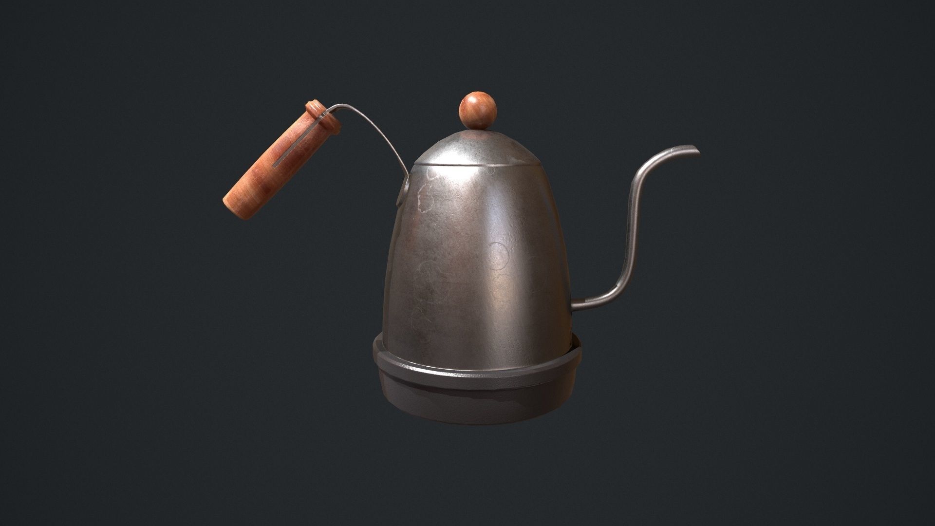 Gooseneck Kettle Low-poly 3D model_11