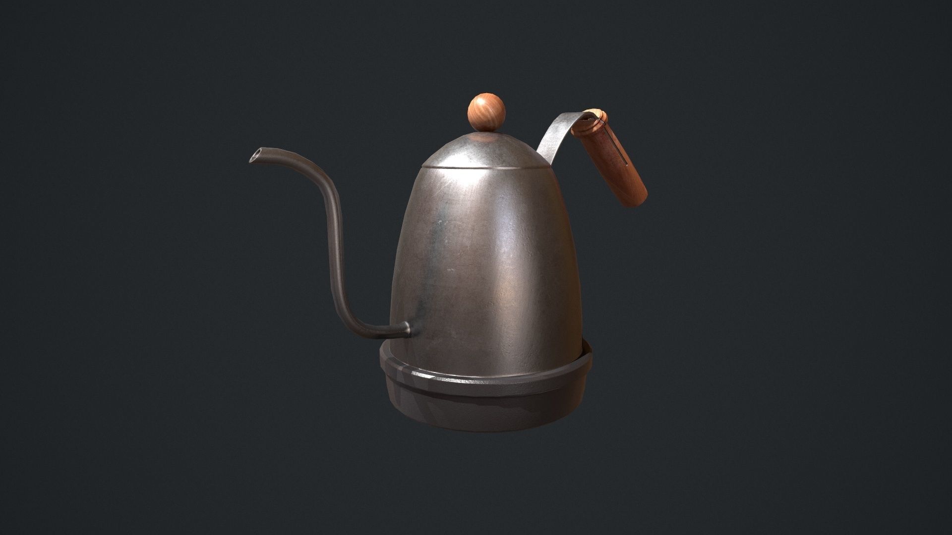 Gooseneck Kettle Low-poly 3D model_20