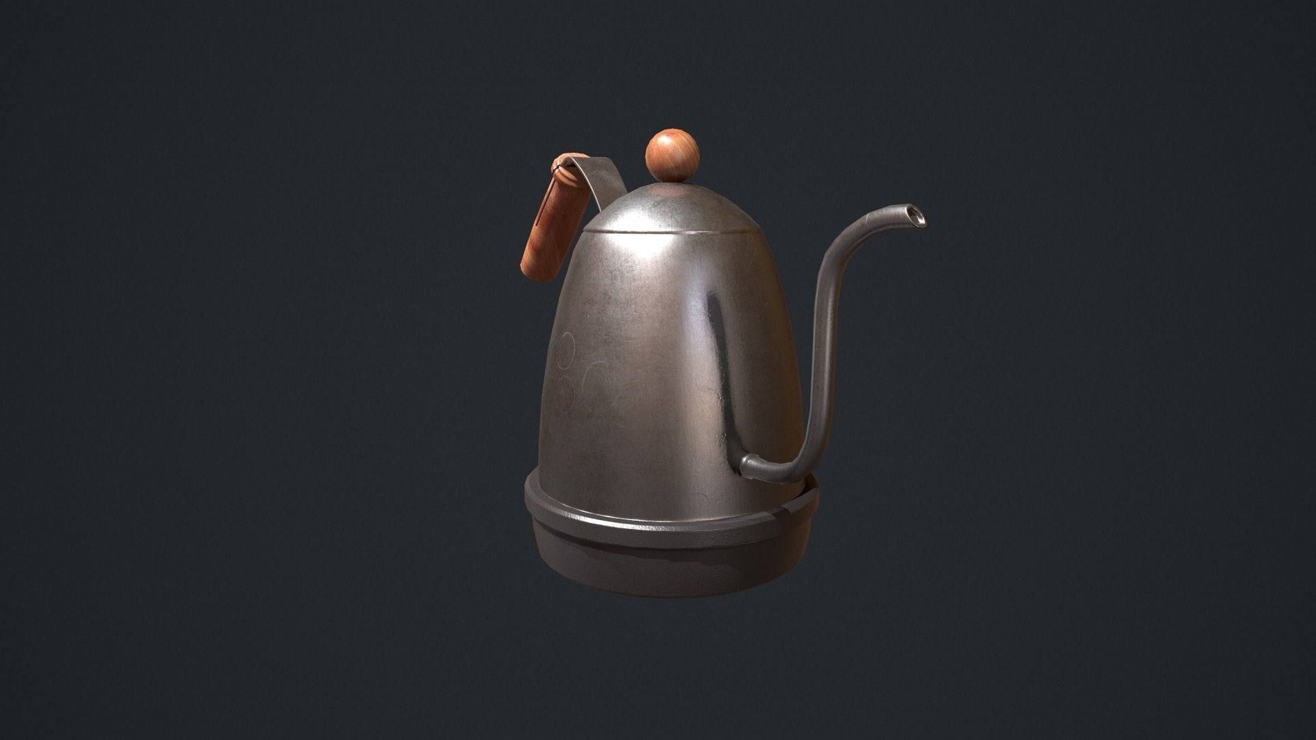 Gooseneck Kettle Low-poly 3D model_22