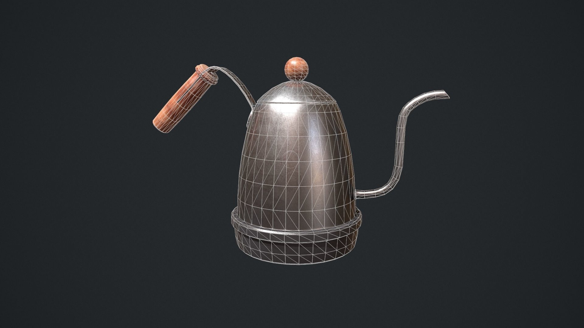 Gooseneck Kettle Low-poly 3D model_5