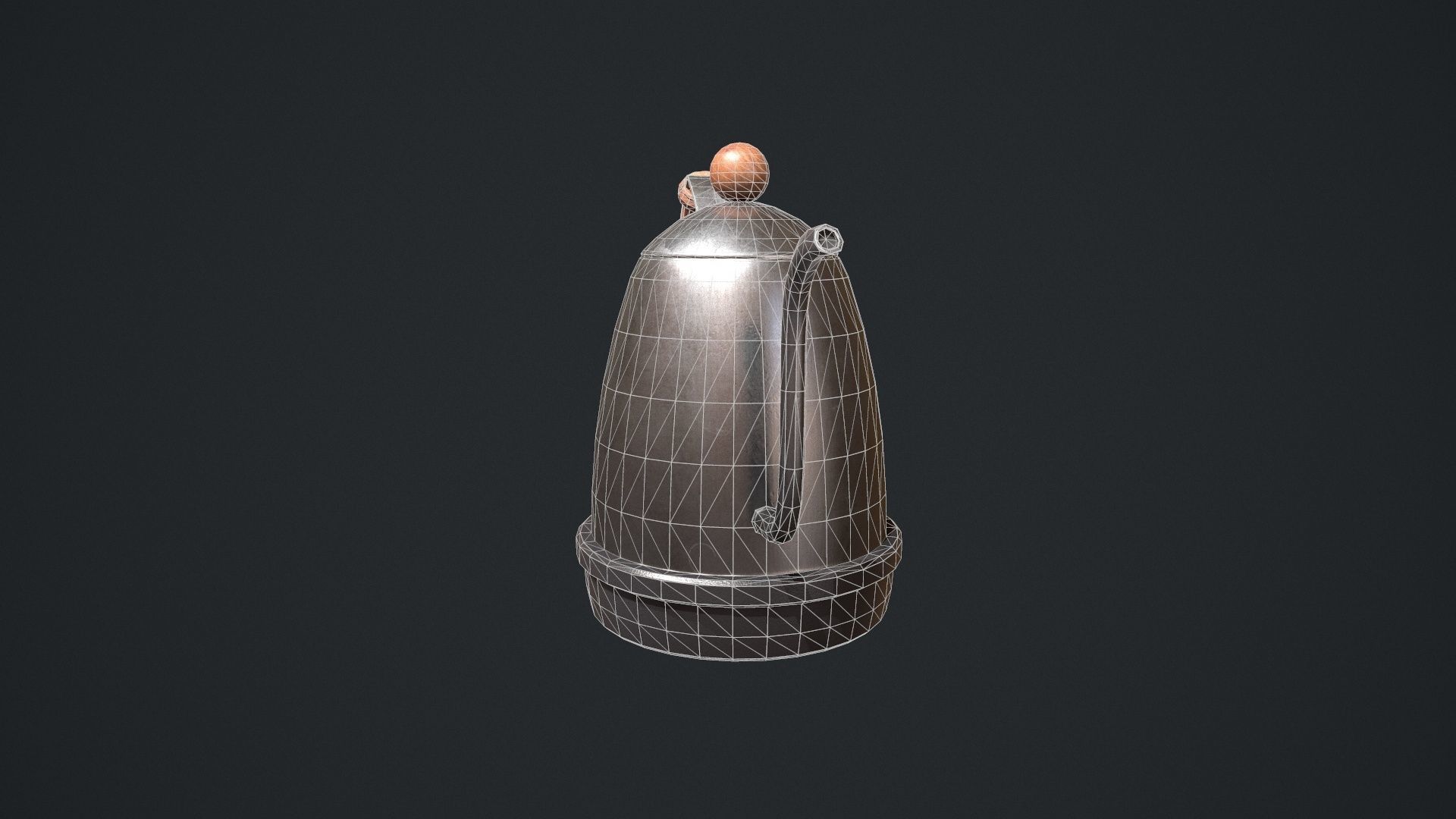 Gooseneck Kettle Low-poly 3D model_14