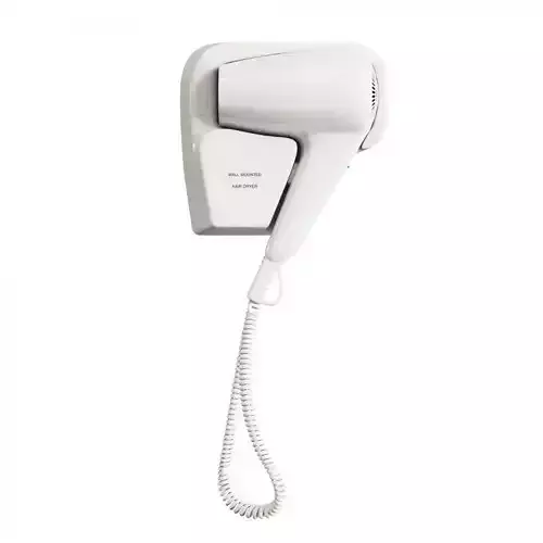 Wall mounted hair dryer