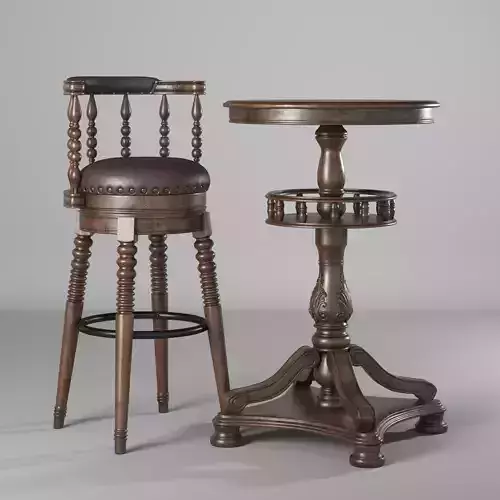 Classic Stool with Table