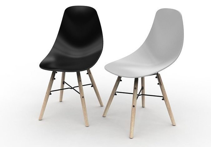 Birlea Hex Dining Chair 3D model