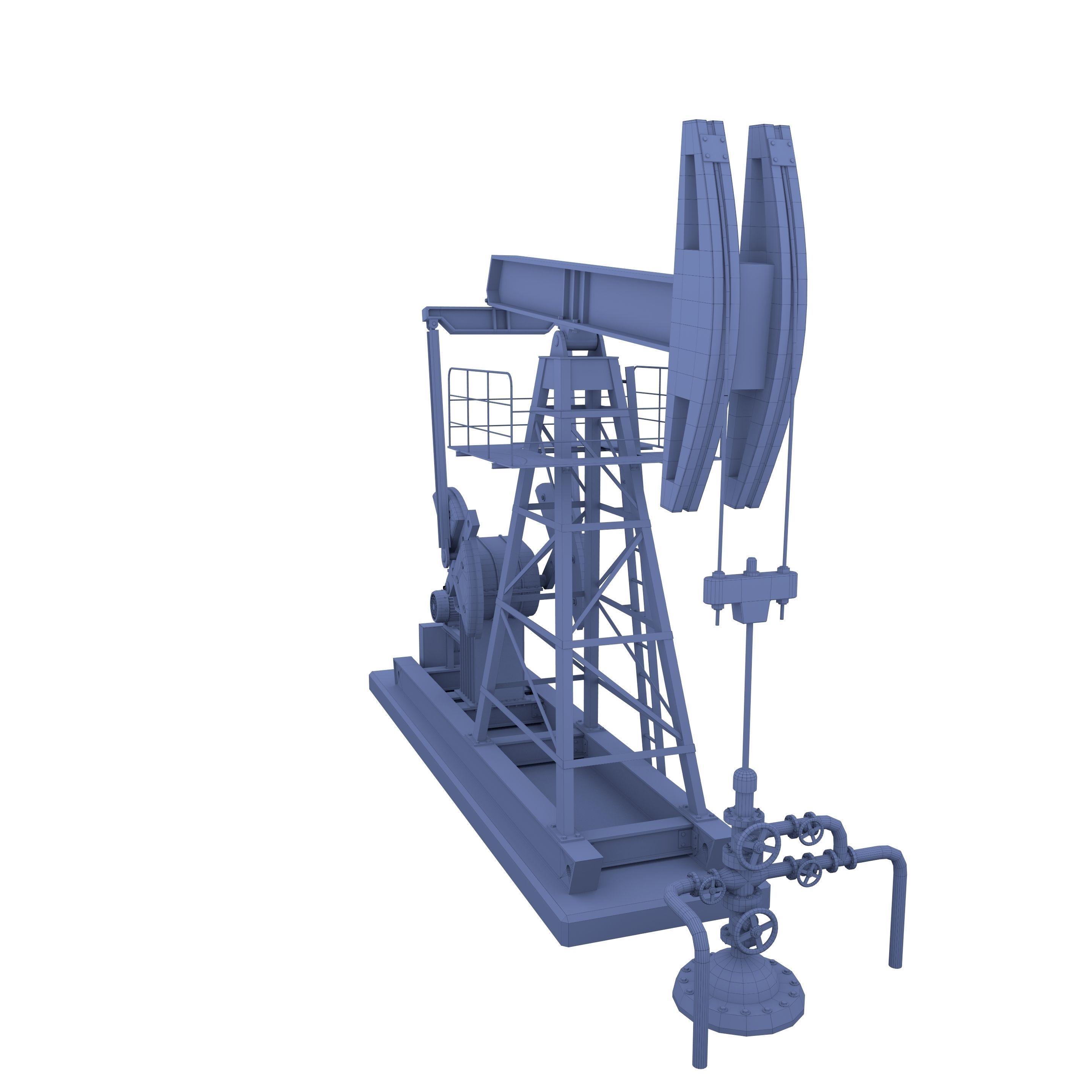Oil Pumpjack 3 3D model_11
