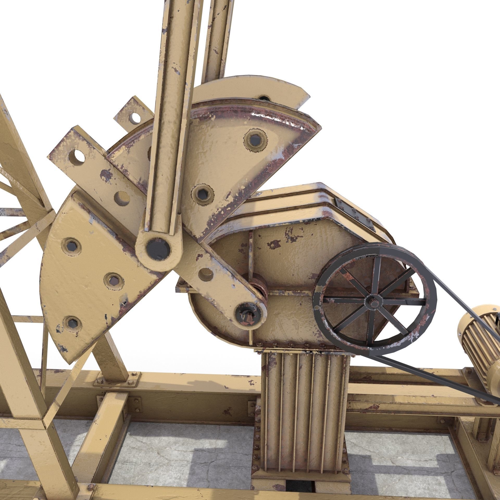 Oil Pumpjack 3 3D model_7