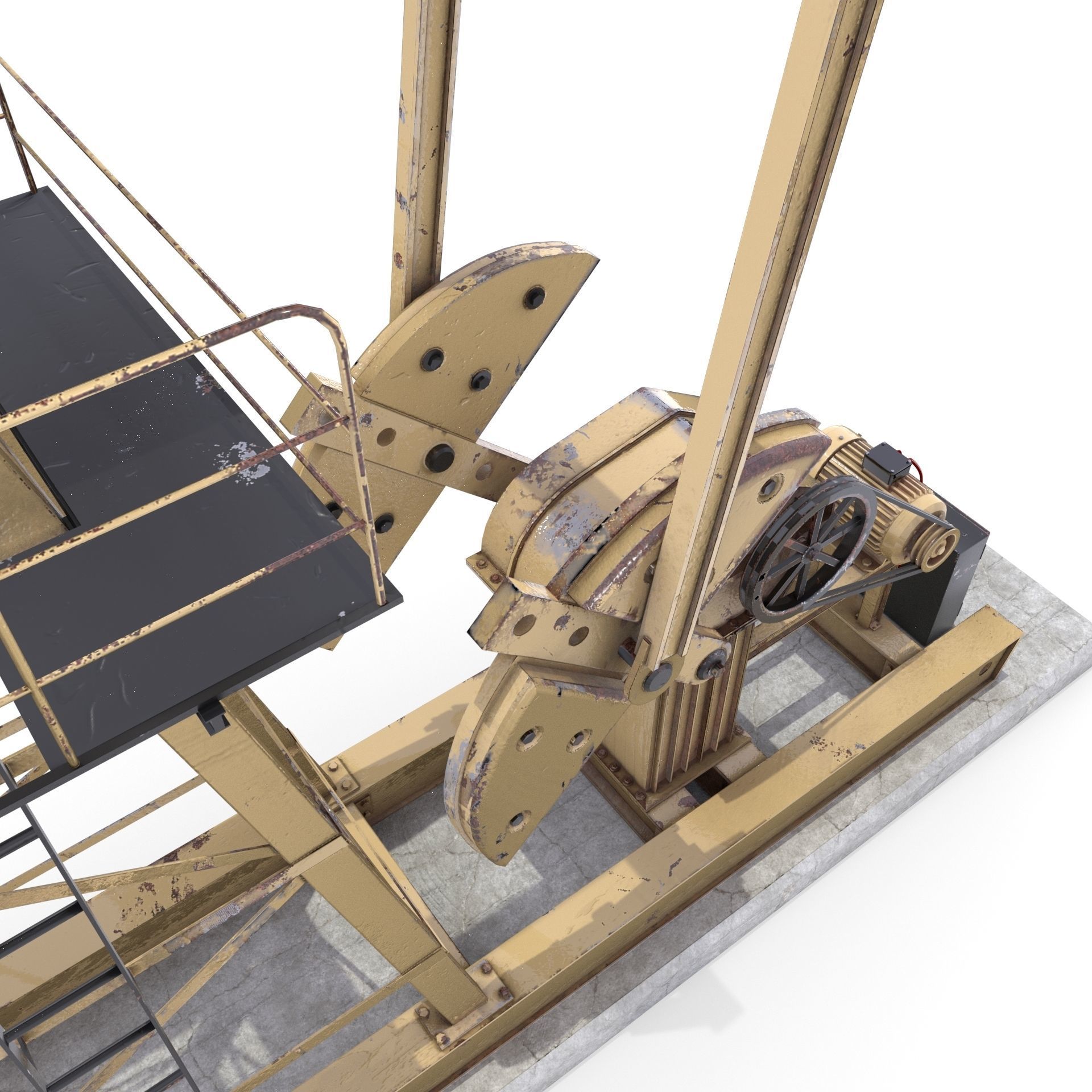 Oil Pumpjack 3 3D model_8