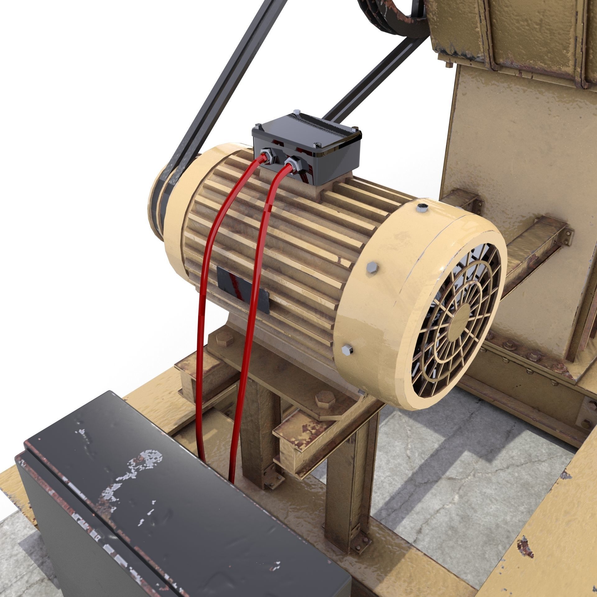 Oil Pumpjack 3 3D model_4