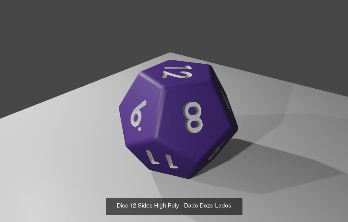 RPG Dices Full Pack - Pacote de Dados 3D Model Collection_11