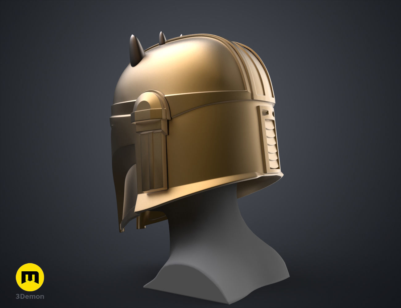 The Mandalorian Armorer Blacksmith helmet 3D print model_4