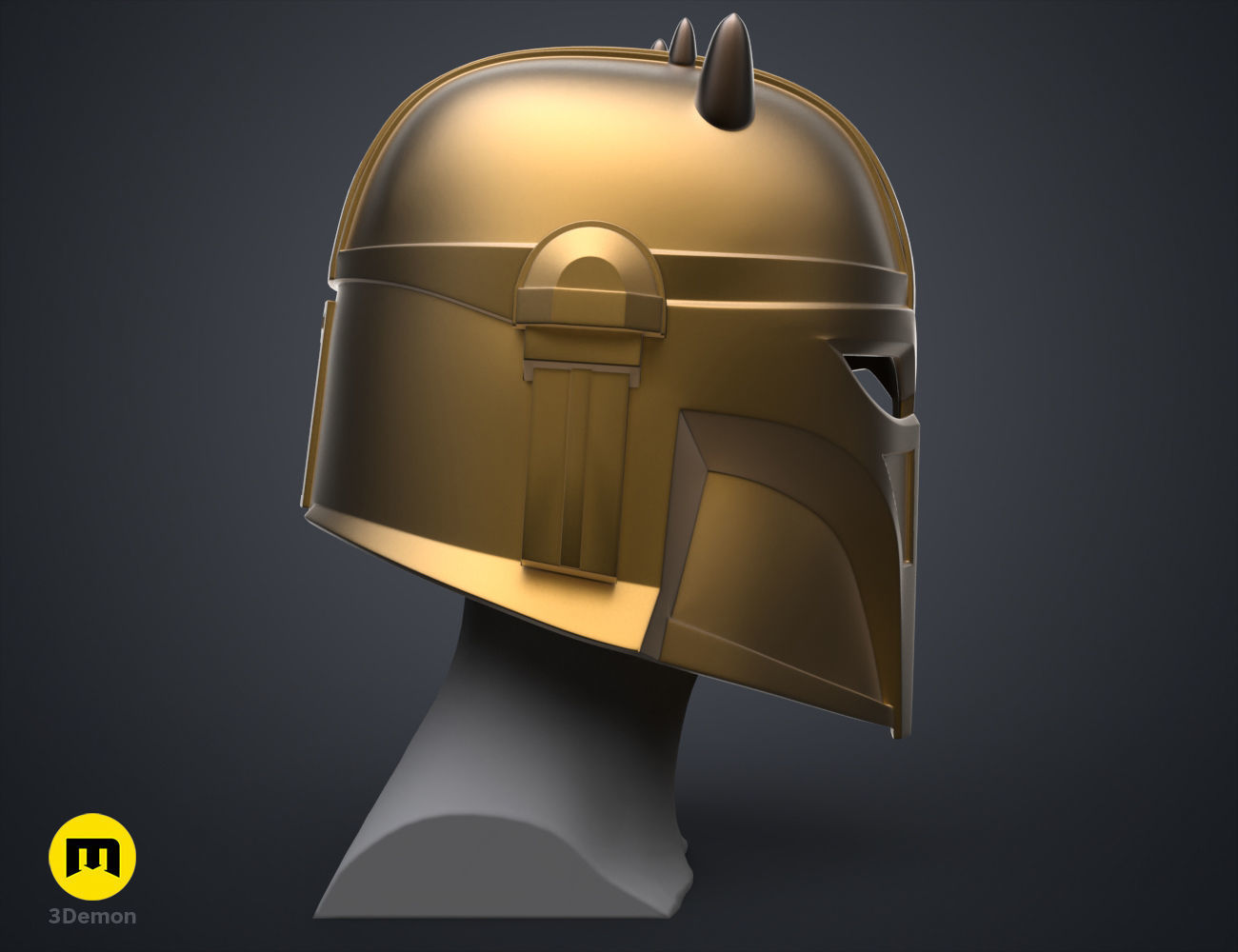 The Mandalorian Armorer Blacksmith helmet 3D print model_3
