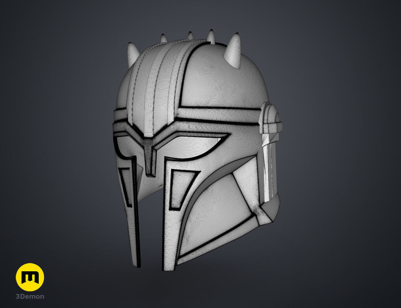 The Mandalorian Armorer Blacksmith helmet 3D print model_16