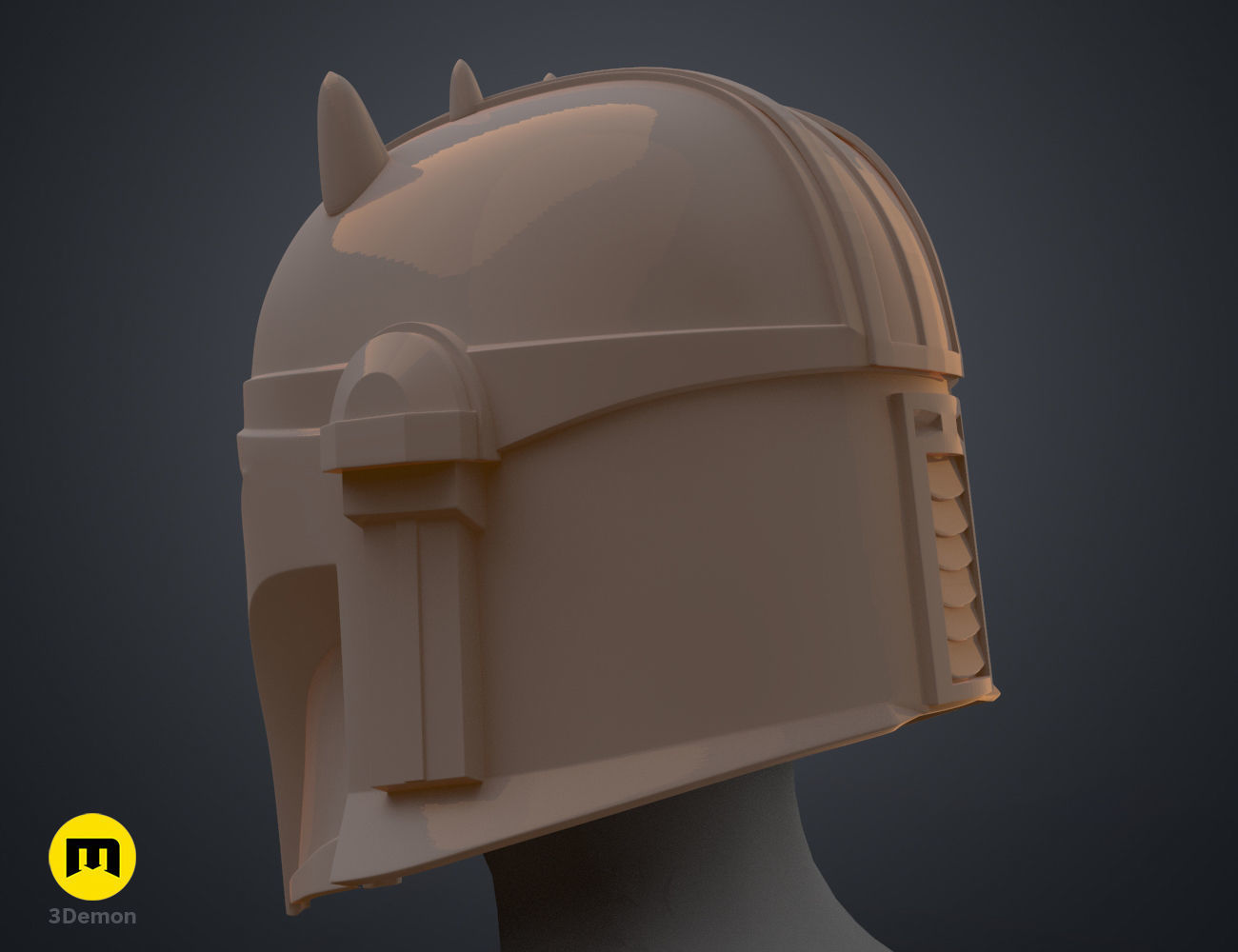 The Mandalorian Armorer Blacksmith helmet 3D print model_7