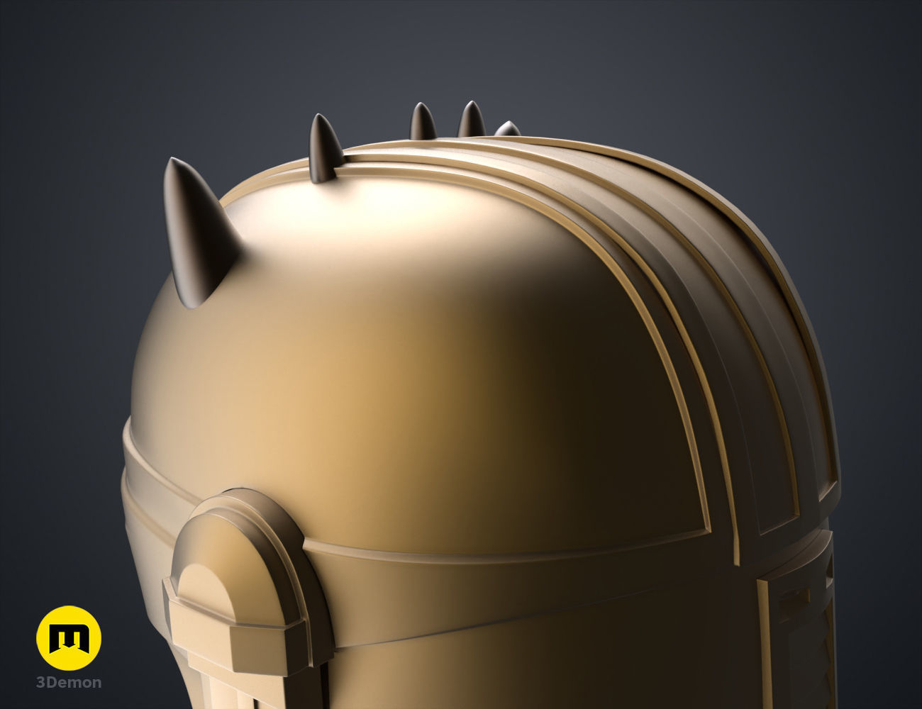 The Mandalorian Armorer Blacksmith helmet 3D print model_13