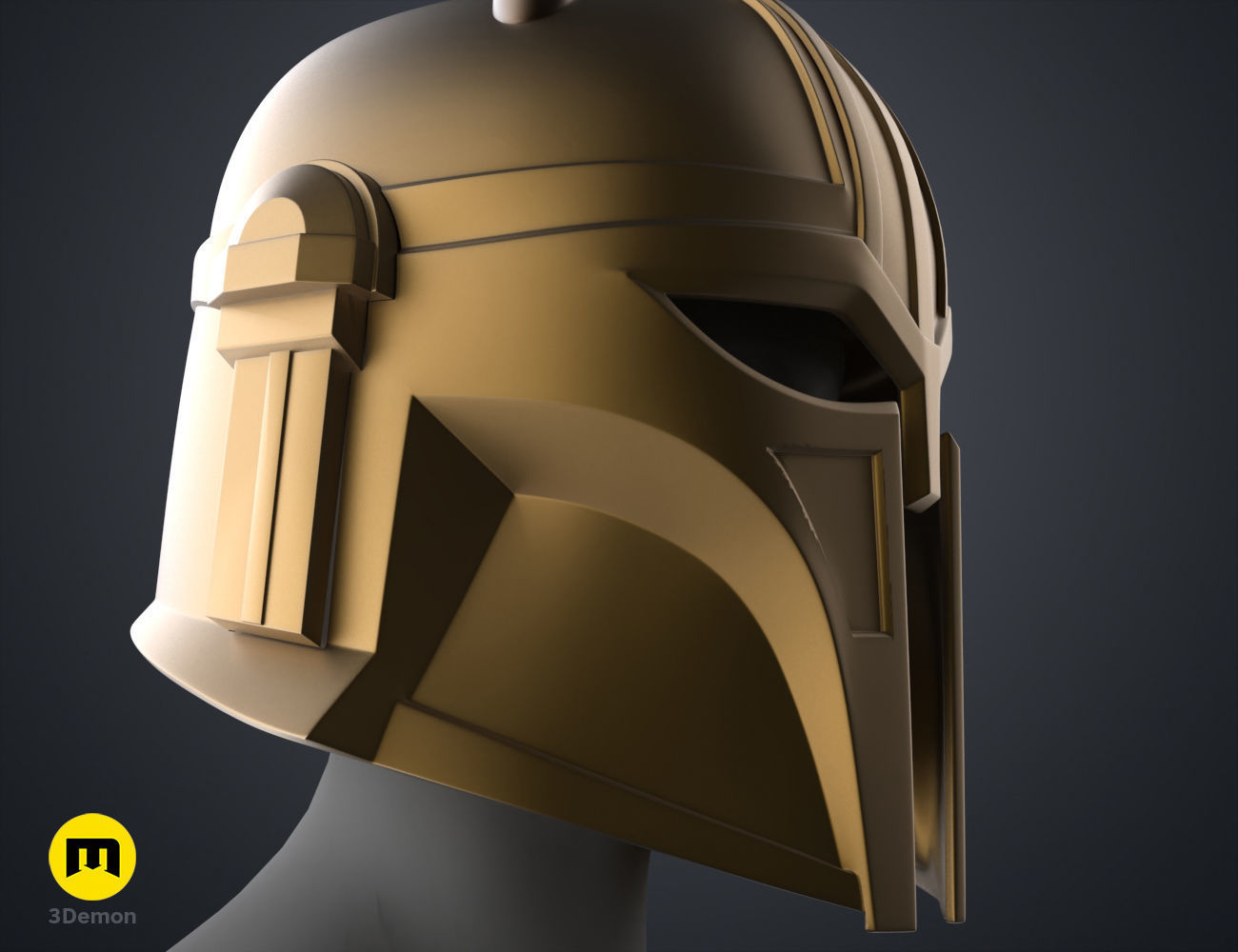 The Mandalorian Armorer Blacksmith helmet 3D print model_12
