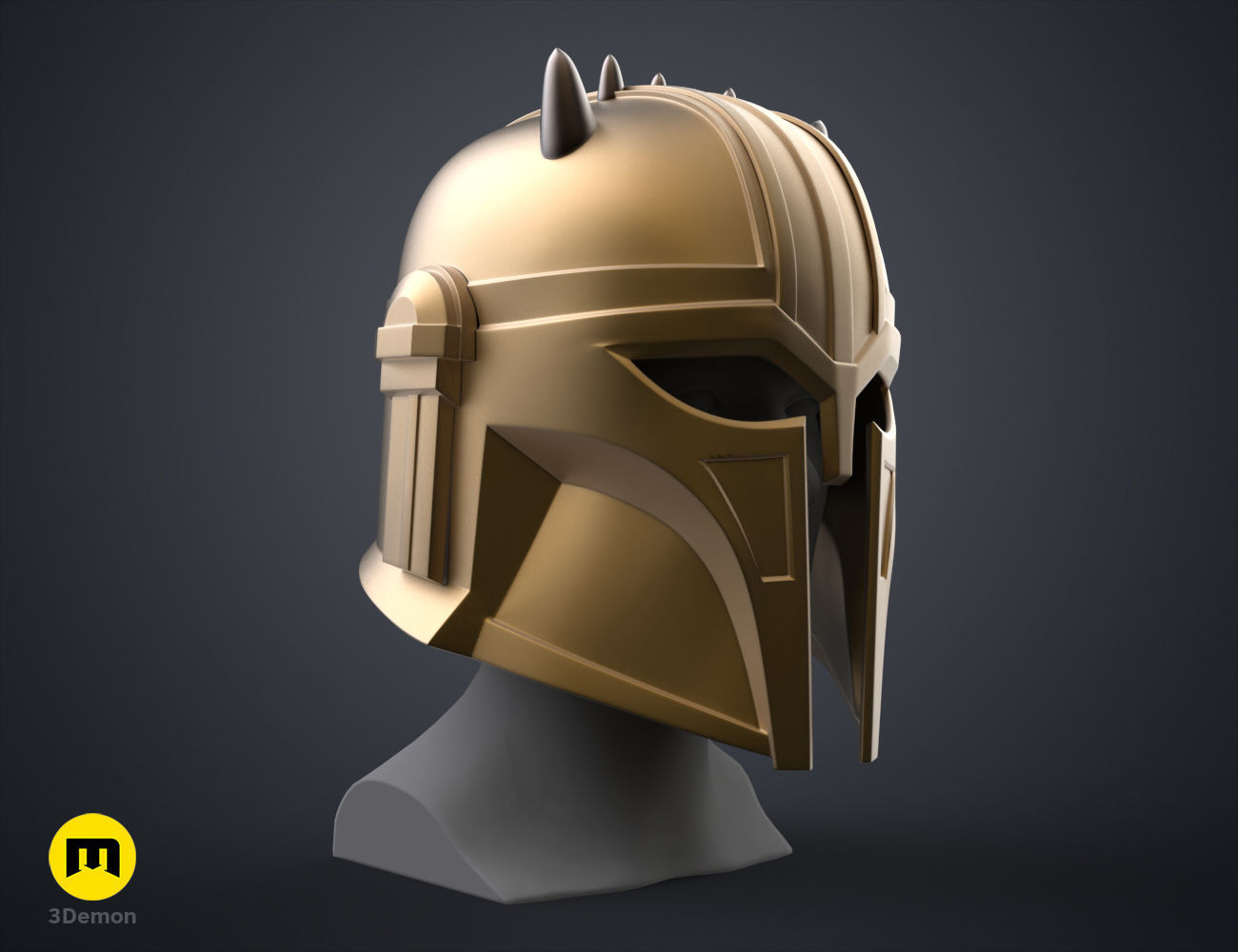 The Mandalorian Armorer Blacksmith helmet 3D print model_5