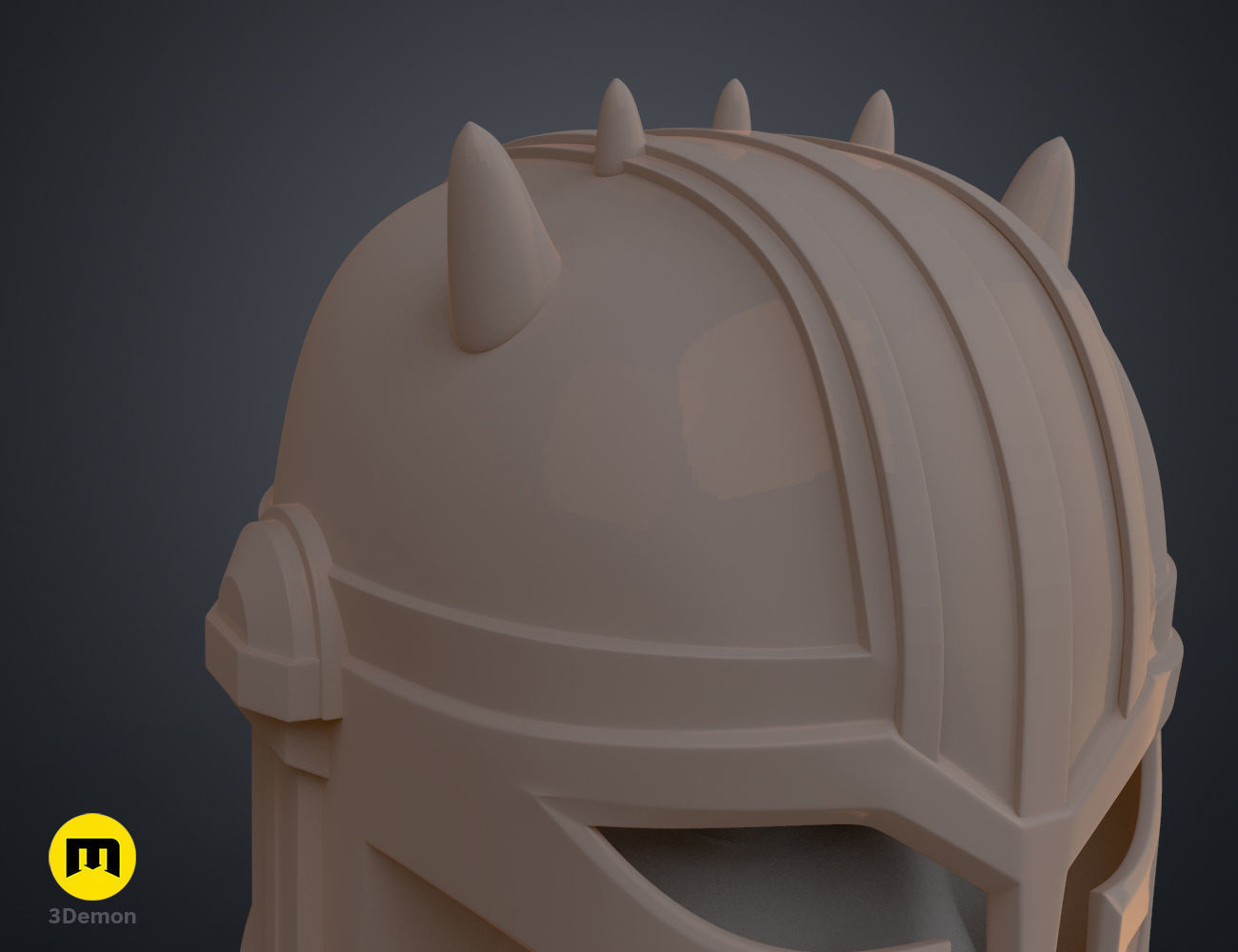 The Mandalorian Armorer Blacksmith helmet 3D print model_11