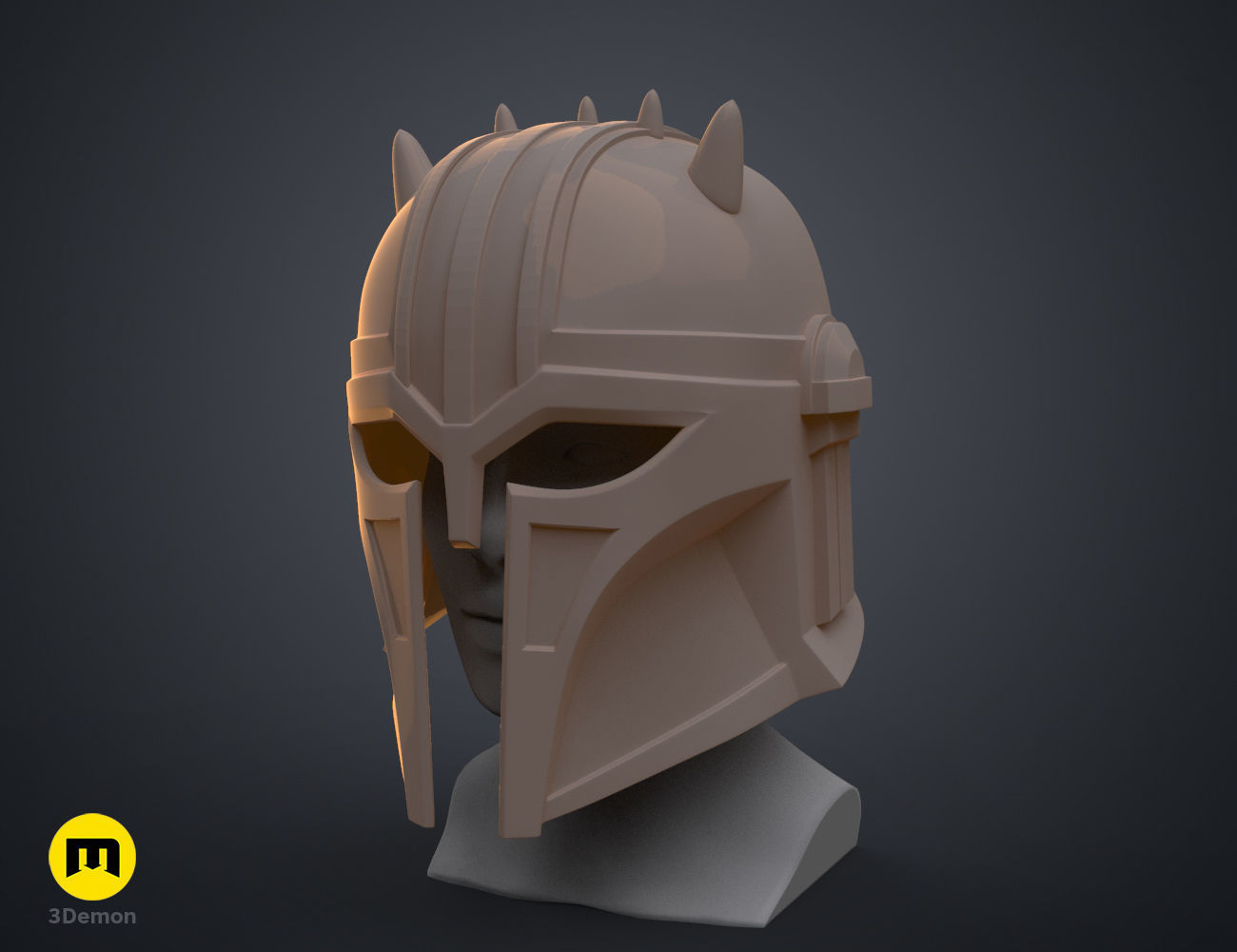 The Mandalorian Armorer Blacksmith helmet 3D print model_10