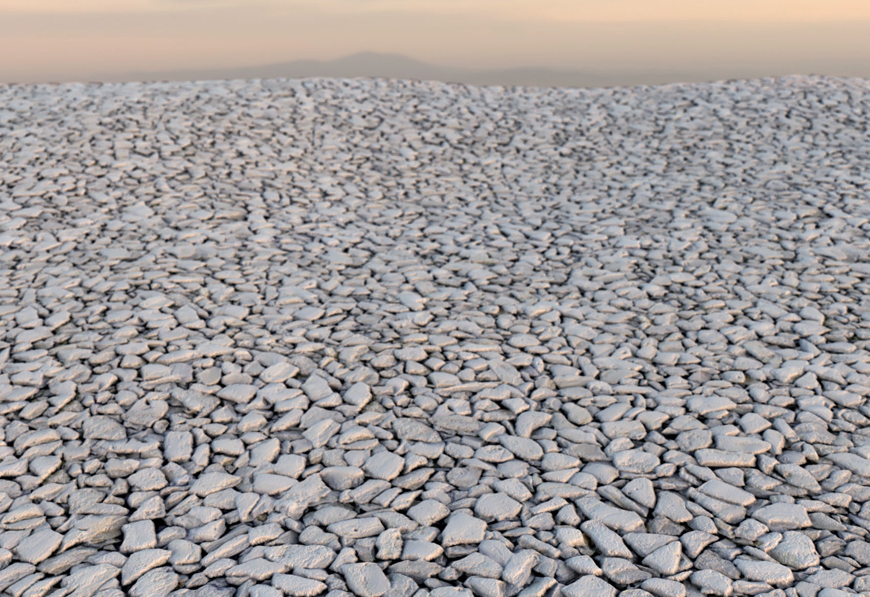 White small Gravel Pebbles material Seamless Texture_1