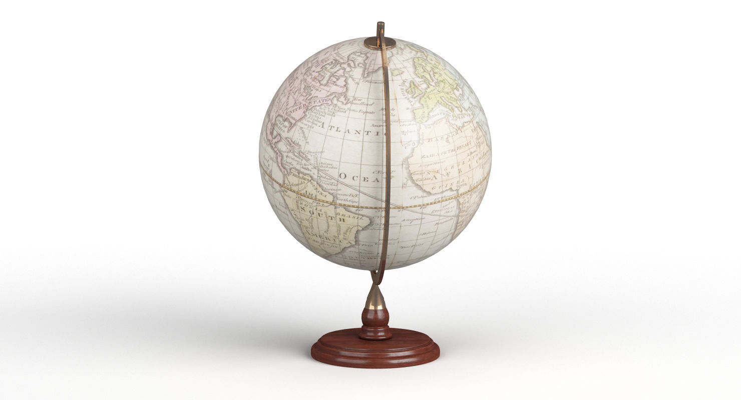 Ancient Globe 3D model_3