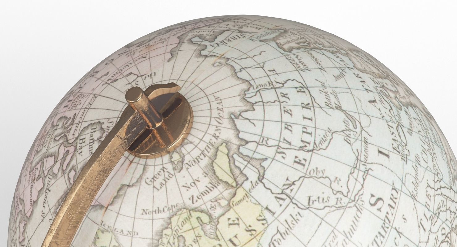 Ancient Globe 3D model_6