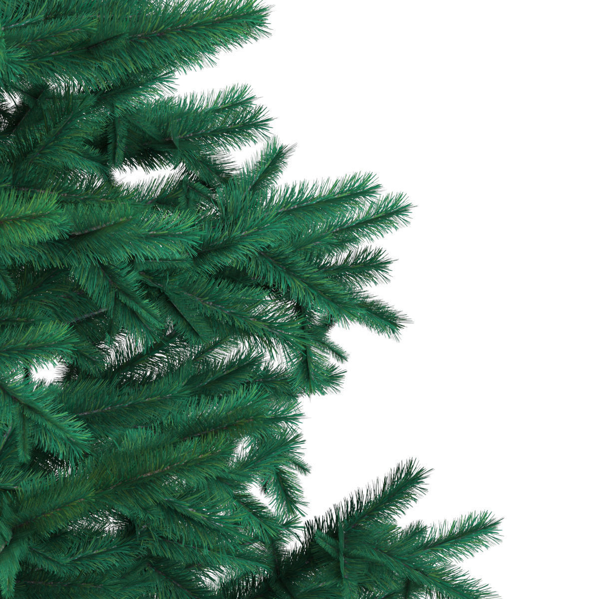 Christmas tree Low-poly 3D model_3