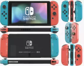 Nintendo Switch with Gray Joy-Con 3D model | CGTrader