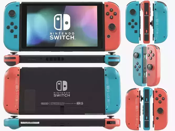 Nintendo Switch Console 3D model
