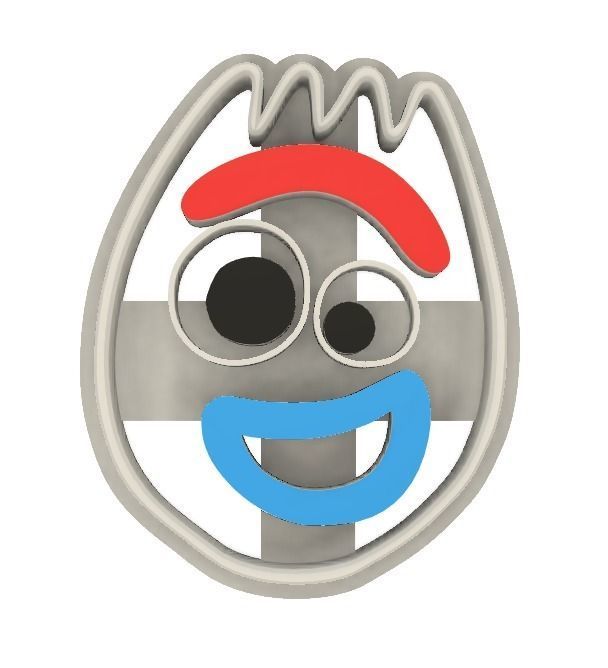 Forky Toy Story Cookie Cutter 3D print model_1