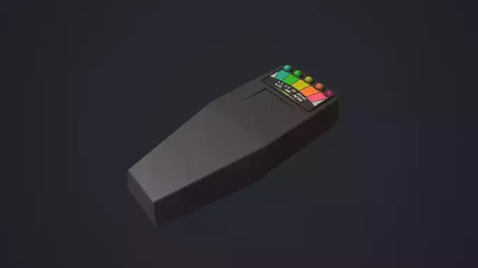 Electromagnetic Field Radiation Detector - Ghost Hunting Tool Low-poly 3D model