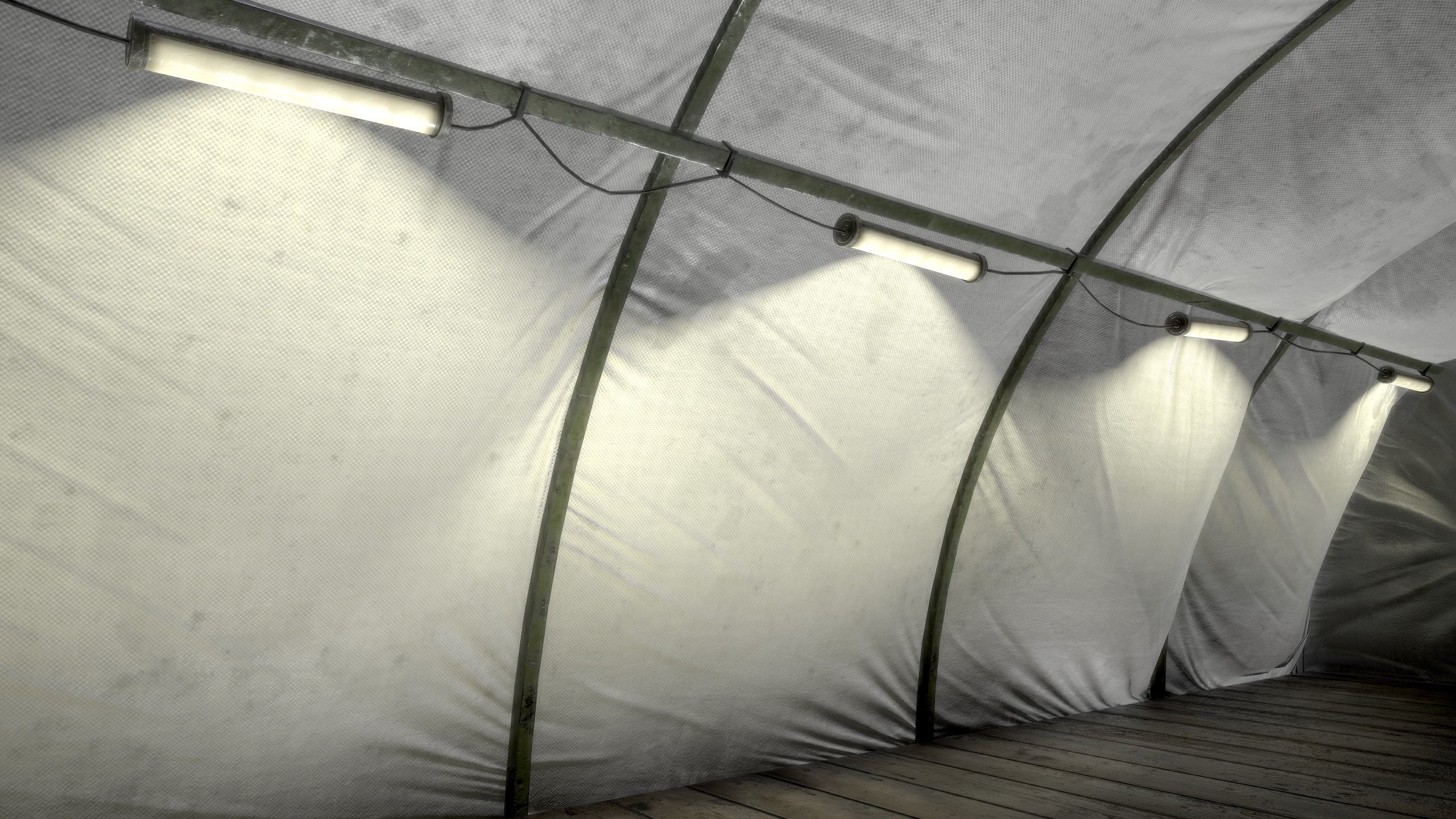 Modern Military Tent Videogame Asset enhanced edition Low-poly 3D model_10