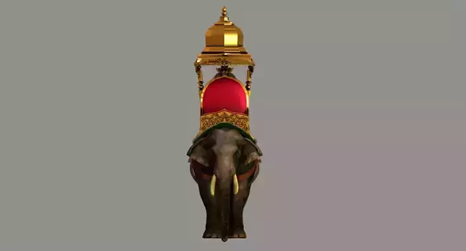 Elephant Carriage 3d model