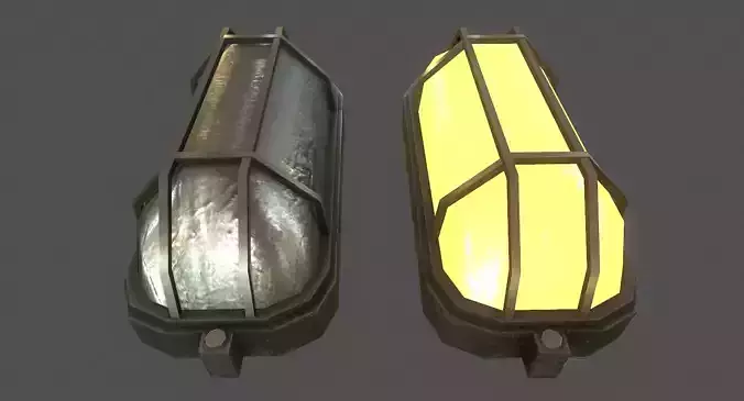 Wall Light - Game Ready Low-poly 3D model