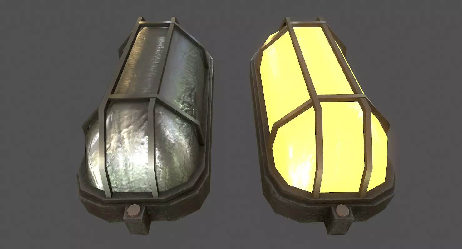Wall Light - Game Ready Low-poly 3D model