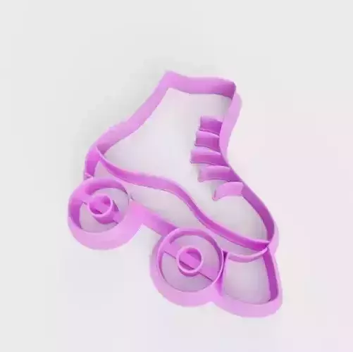Artistic Skate Cookie Cutter  3D print model