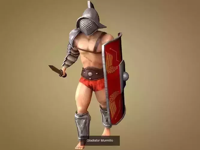 Gladiators spartan warrior 3D Model Collection