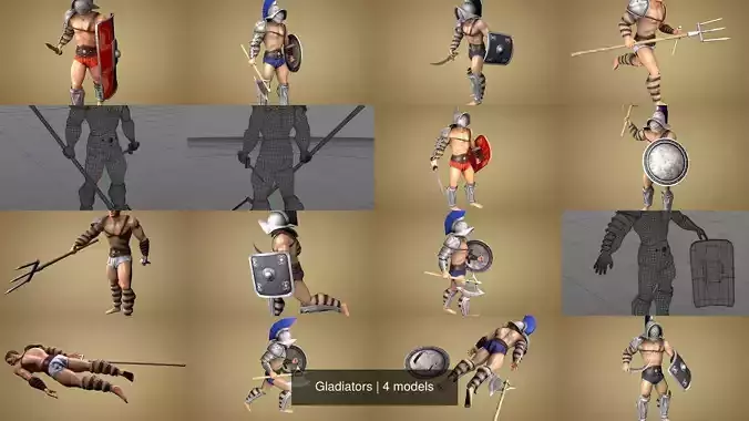 Gladiators spartan warrior