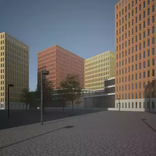 City Block 3D model