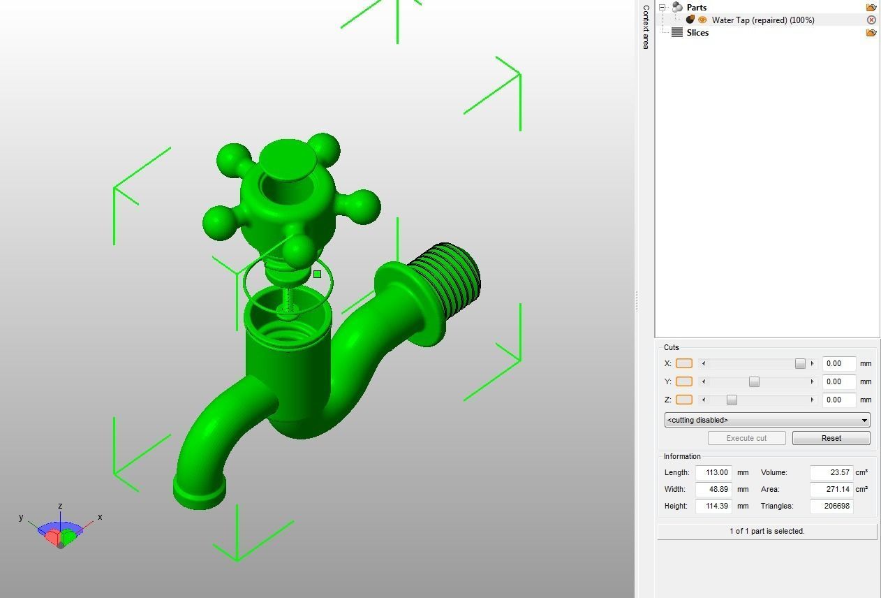 Water Tap 3D print model_22
