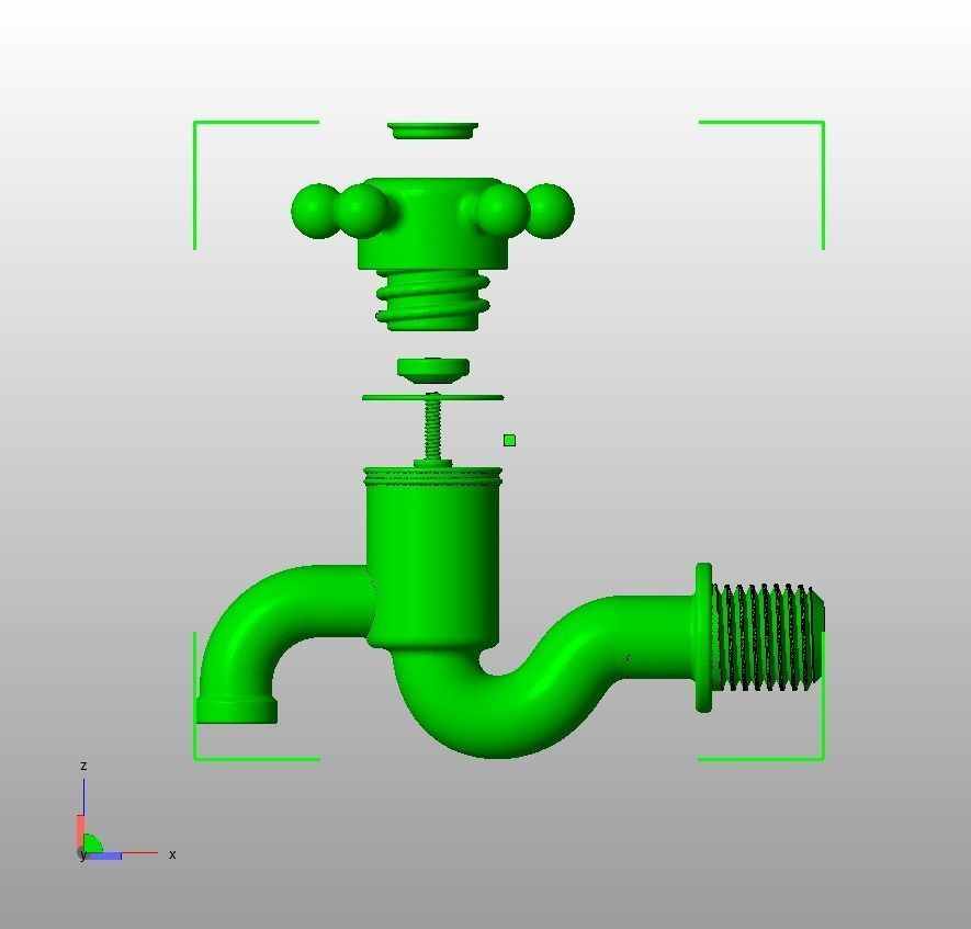 Water Tap 3D print model_12
