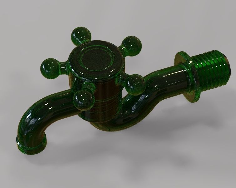 Water Tap 3D print model_5