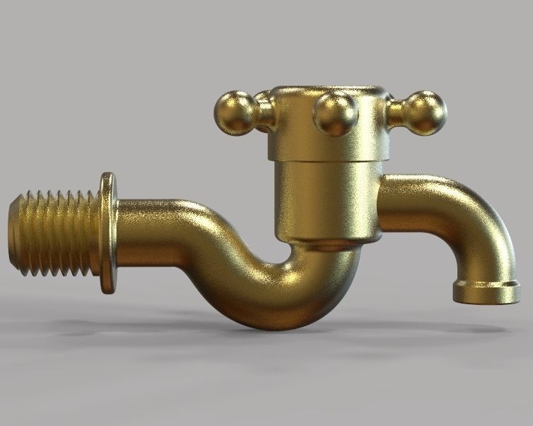 Water Tap 3D print model_21