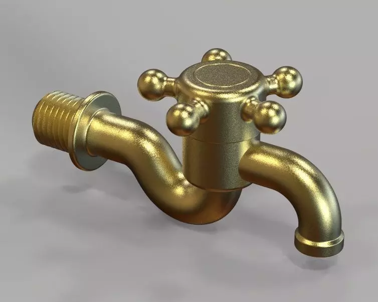 Water Tap 3D print model_0
