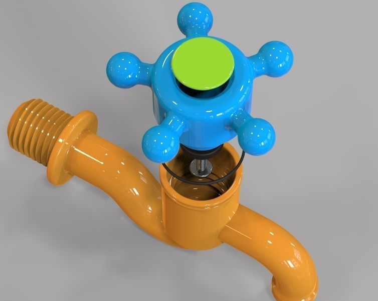 Water Tap 3D print model_15