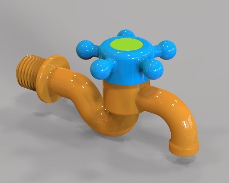 Water Tap 3D print model_17