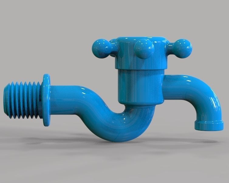 Water Tap 3D print model_18