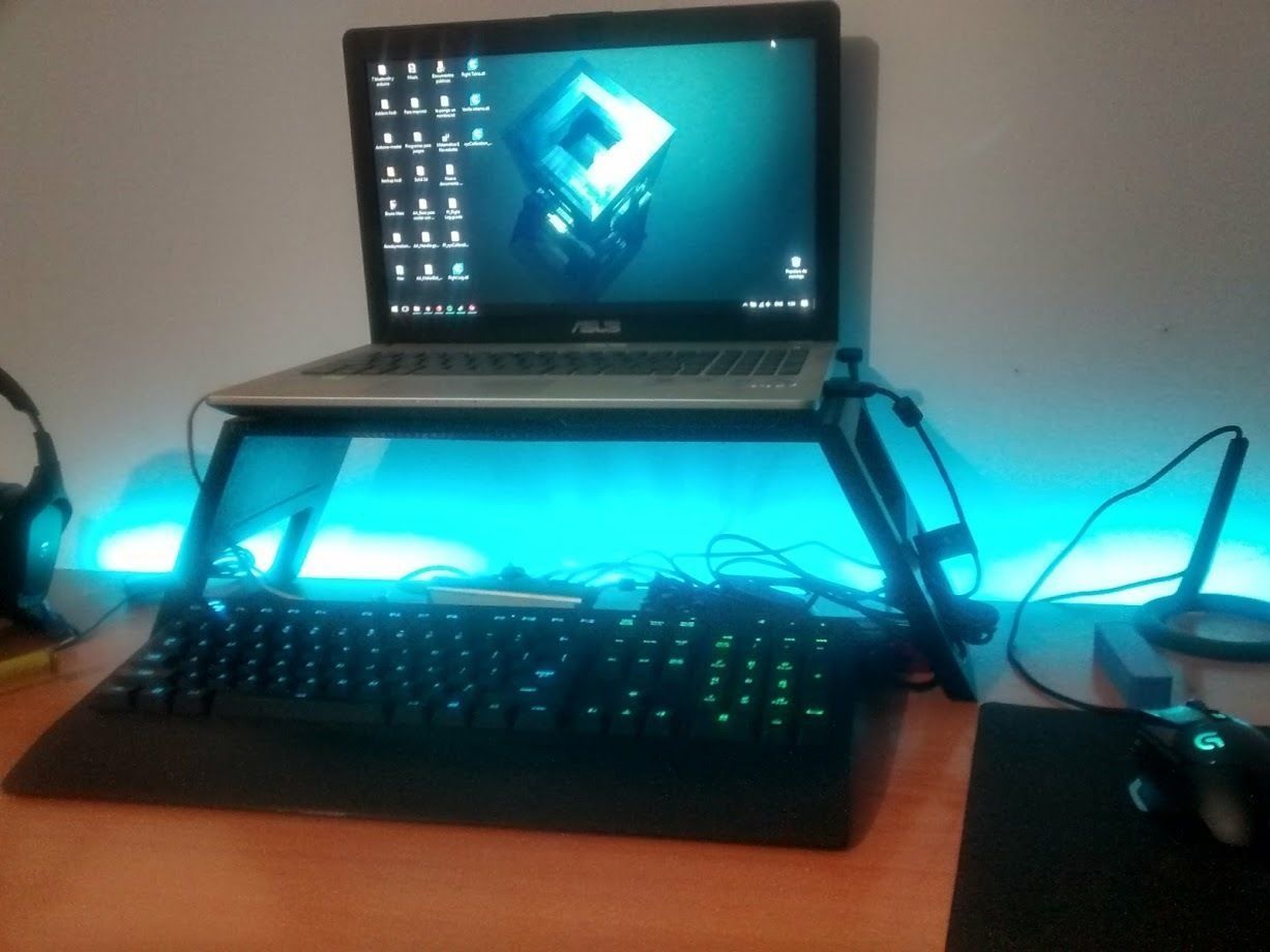 Notebook Laptop Netbook Desk 3D print model_4