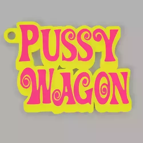 Pussy Wagon Keyring Kill Bill