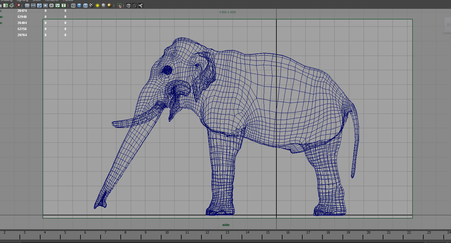 elephant 3d model 3D model_6